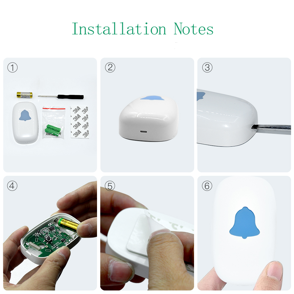 Wireless electronic doorbell